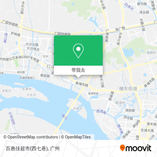 百惠佳超市(西七巷)地图
