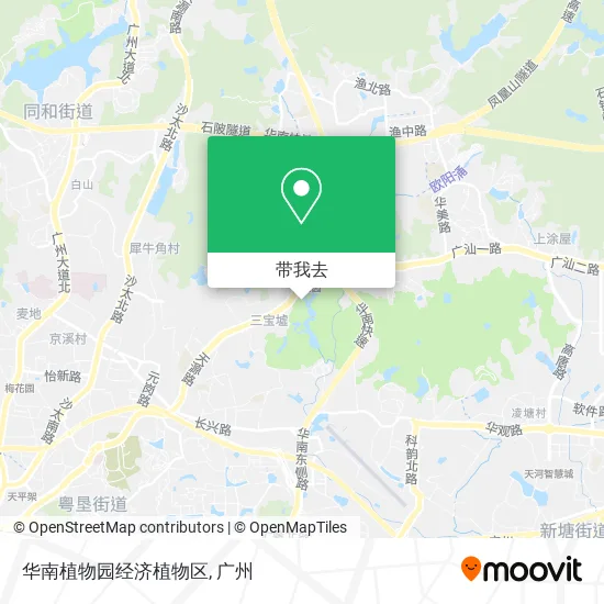 华南植物园经济植物区地图