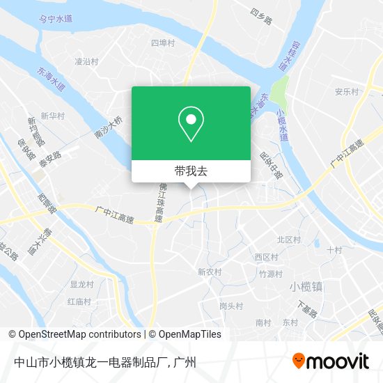 中山市小榄镇龙一电器制品厂地图