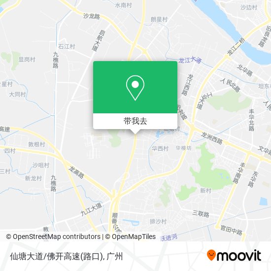 仙塘大道/佛开高速(路口)地图