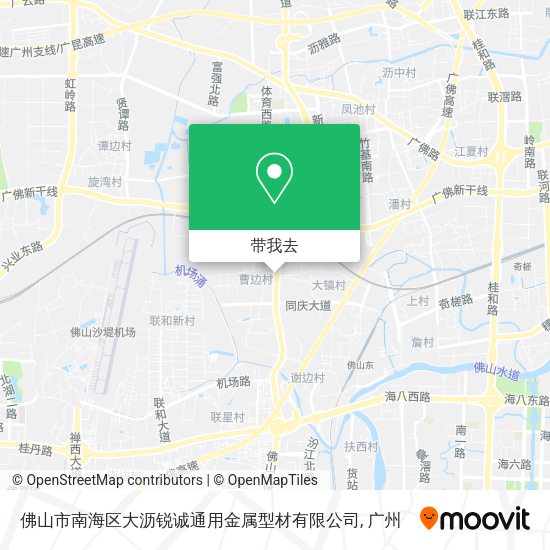 佛山市南海区大沥锐诚通用金属型材有限公司地图