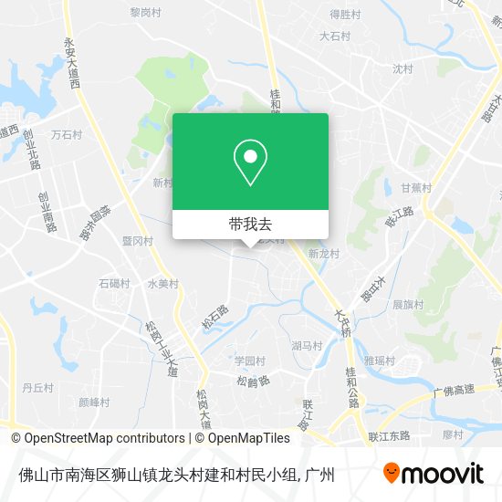 佛山市南海区狮山镇龙头村建和村民小组地图