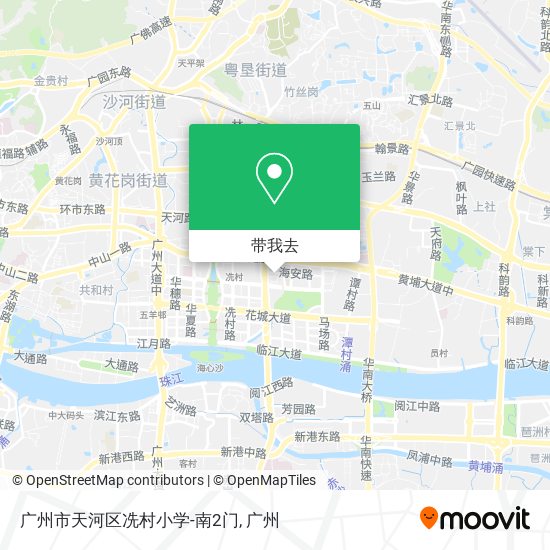 广州市天河区冼村小学-南2门地图