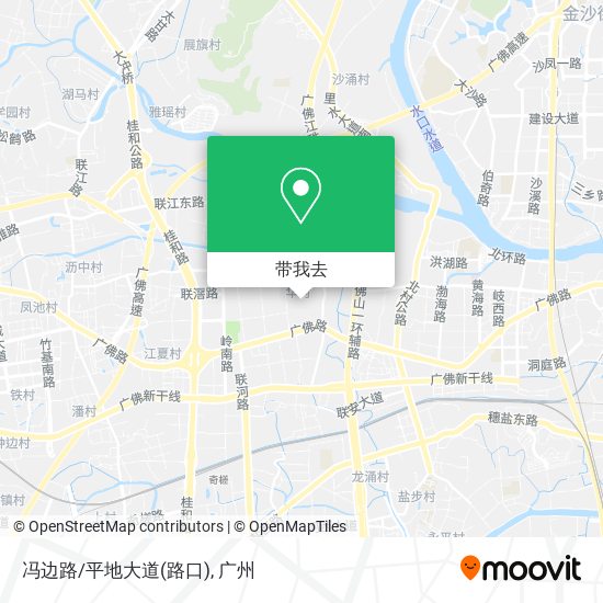 冯边路/平地大道(路口)地图