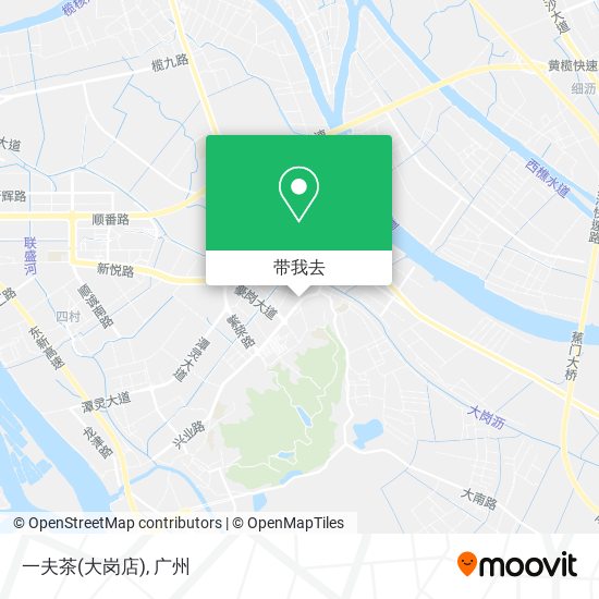 一夫茶(大岗店)地图
