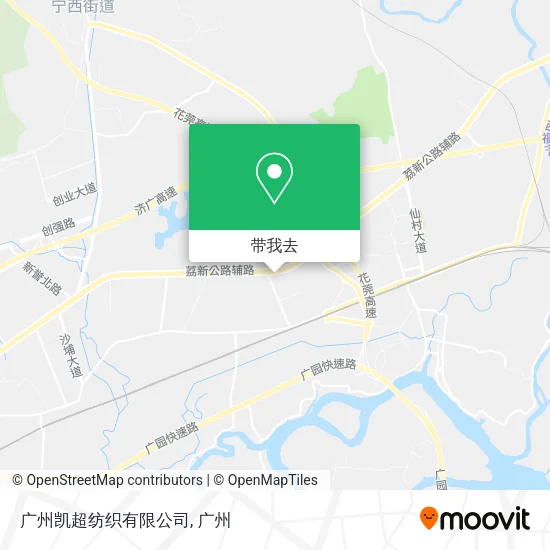 广州凯超纺织有限公司地图