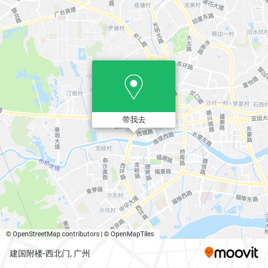 建国附楼-西北门地图