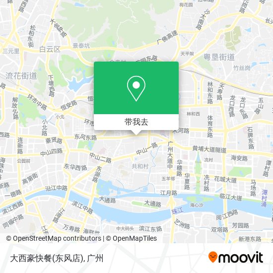 大西豪快餐(东风店)地图