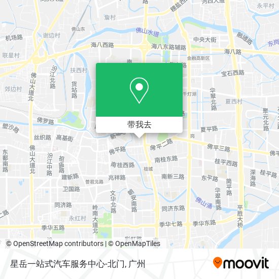 星岳一站式汽车服务中心-北门地图