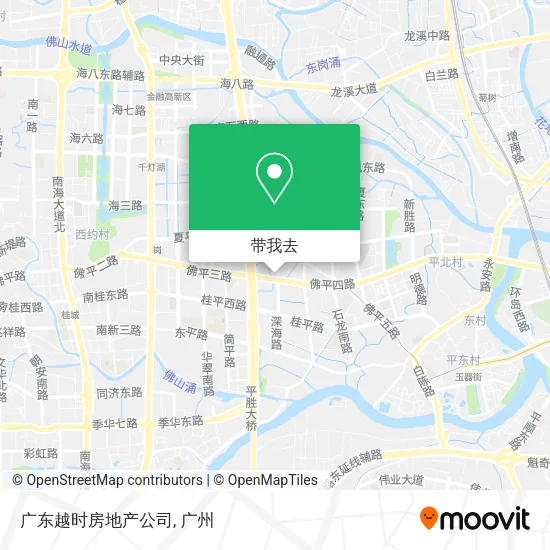 广东越时房地产公司地图