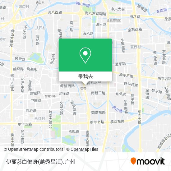 伊丽莎白健身(越秀星汇)地图