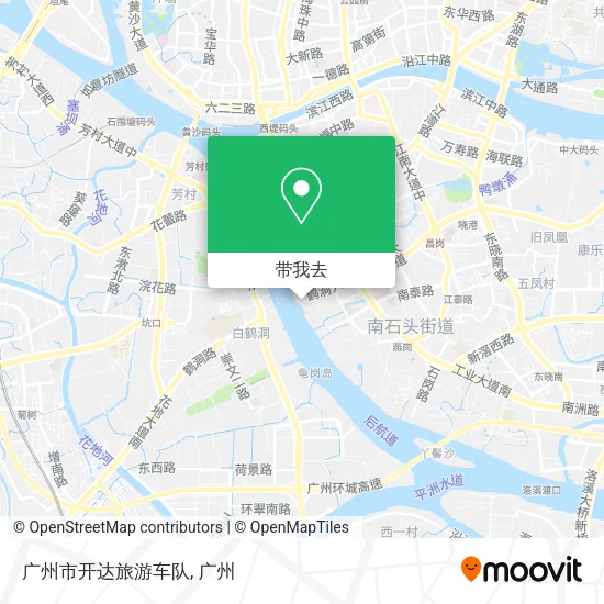广州市开达旅游车队地图