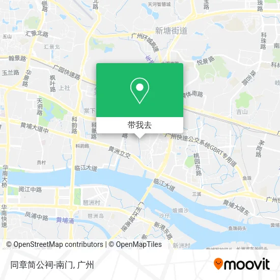 同章简公祠-南门地图