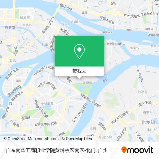 广东南华工商职业学院黄埔校区南区-北门地图