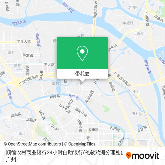 顺德农村商业银行24小时自助银行(伦敦鸡洲分理处)地图