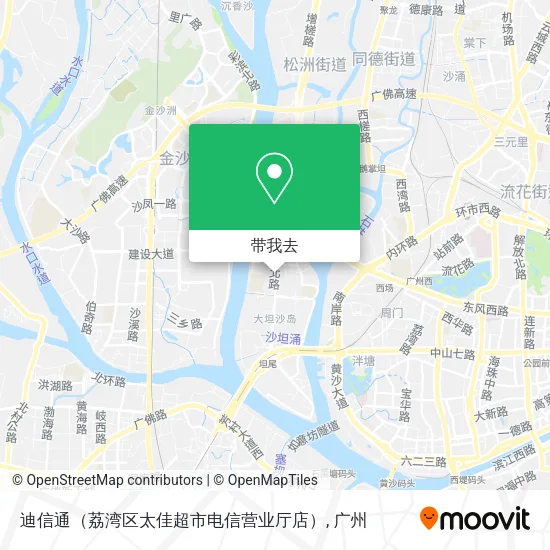 迪信通（荔湾区太佳超市电信营业厅店）地图
