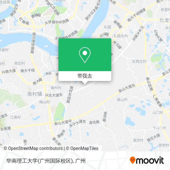 华南理工大学(广州国际校区)地图