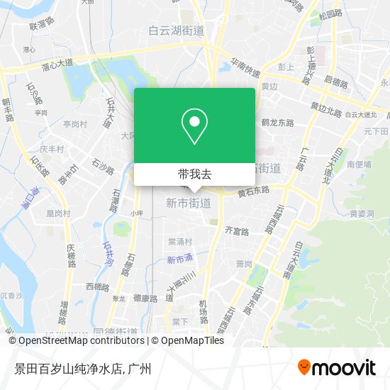 景田百岁山纯净水店地图