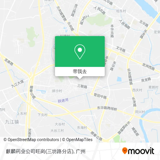 麒麟药业公司旺岗(三坊路分店)地图