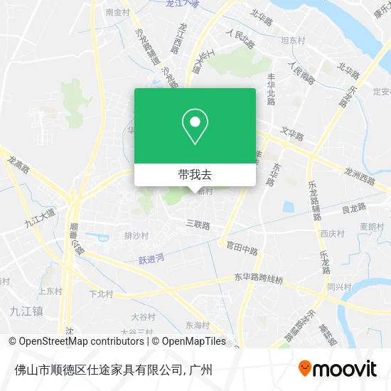 佛山市顺德区仕途家具有限公司地图