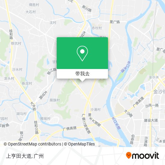 上亨田大道地图