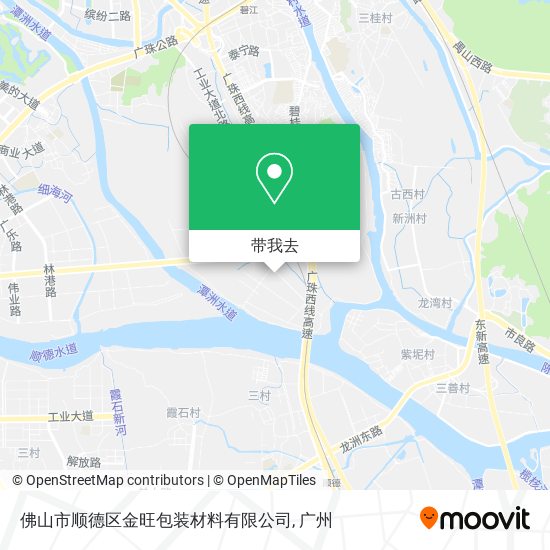 佛山市顺德区金旺包装材料有限公司地图