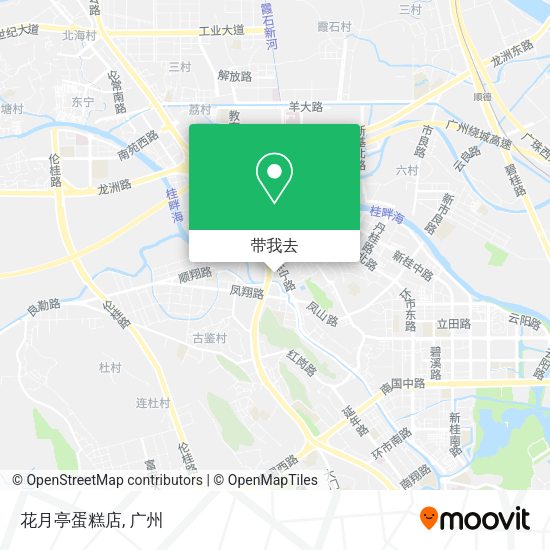 花月亭蛋糕店地图