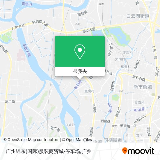 广州锦东(国际)服装商贸城-停车场地图
