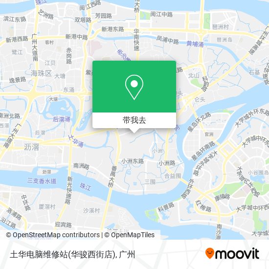 土华电脑维修站(华骏西街店)地图