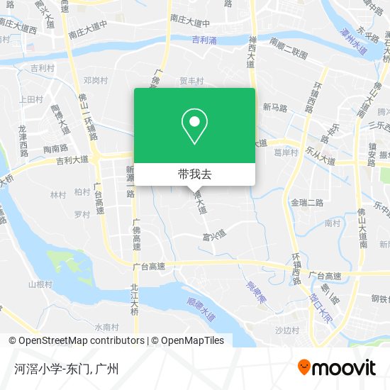 河滘小学-东门地图