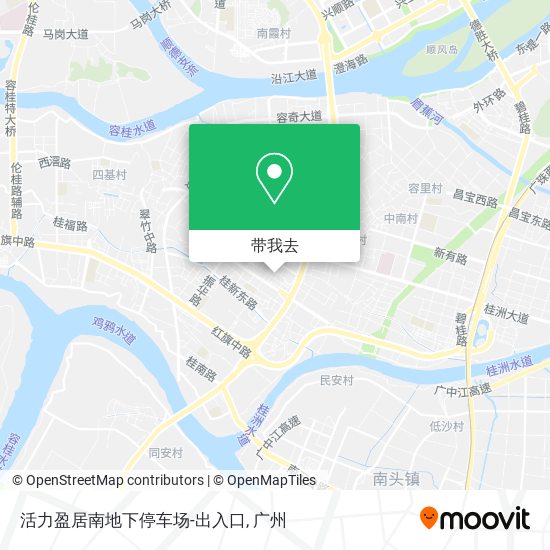 活力盈居南地下停车场-出入口地图