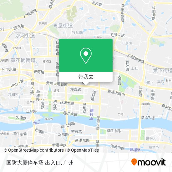 国防大厦停车场-出入口地图