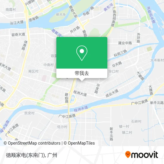 德顺家电(东南门)地图