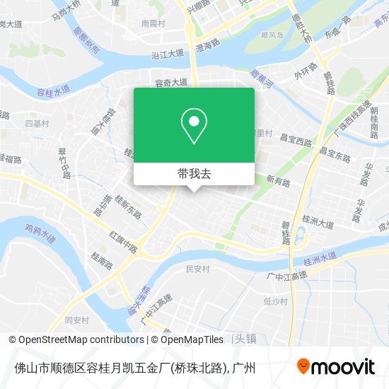 佛山市顺德区容桂月凯五金厂(桥珠北路)地图