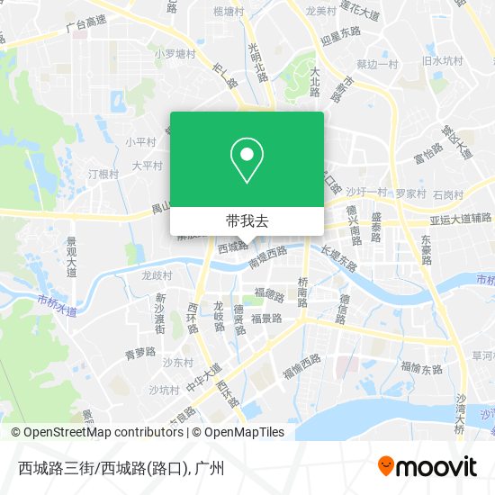 西城路三街/西城路(路口)地图