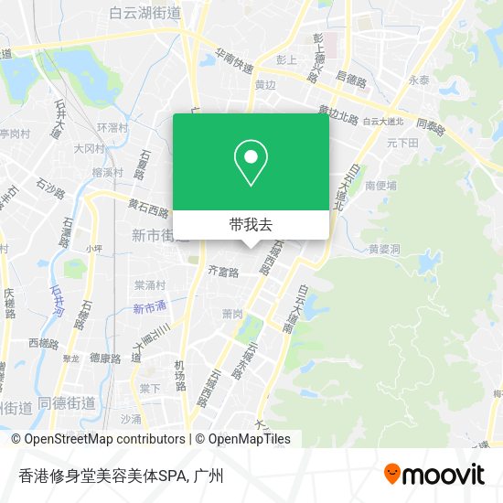 香港修身堂美容美体SPA地图