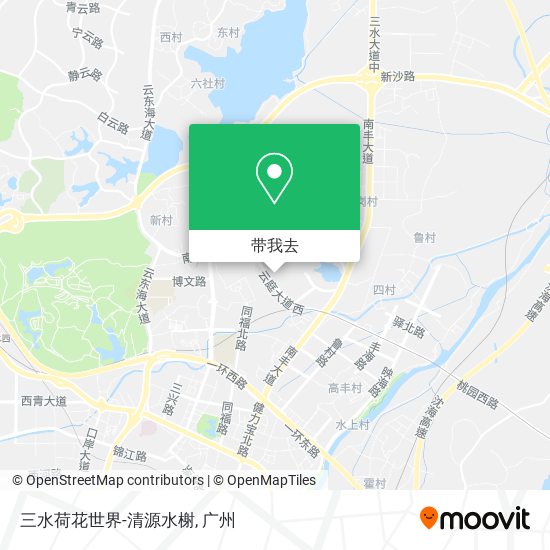 三水荷花世界-清源水榭地图