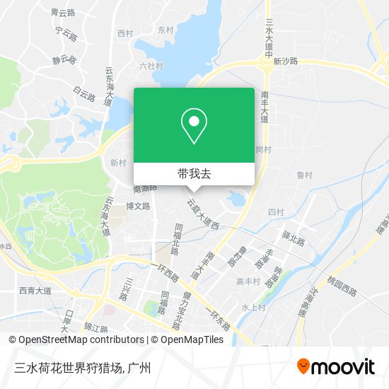 三水荷花世界狩猎场地图