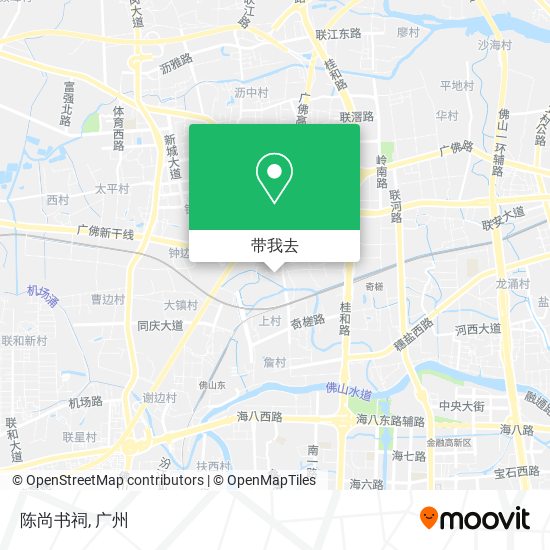 陈尚书祠地图