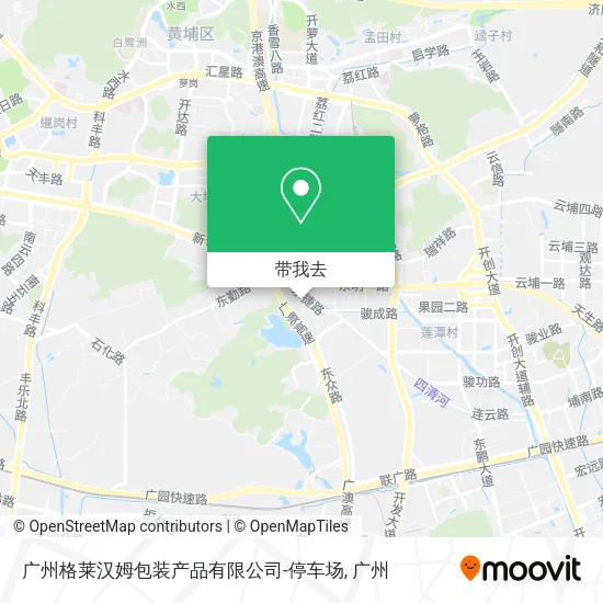 广州格莱汉姆包装产品有限公司-停车场地图