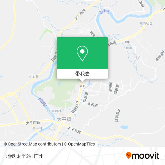 地铁太平站地图