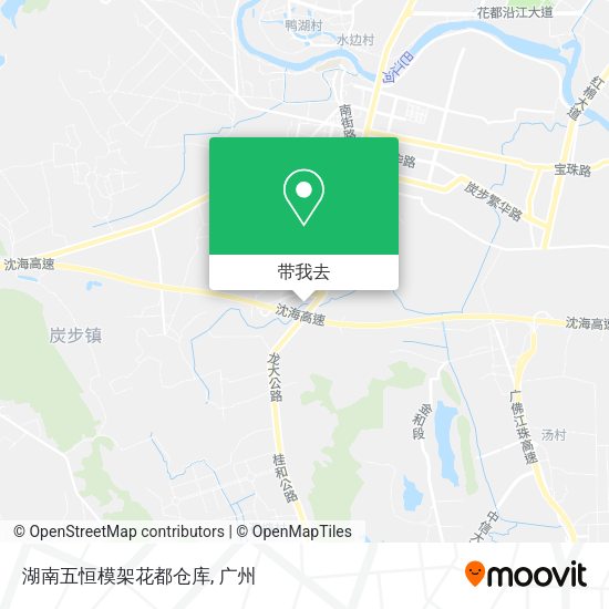湖南五恒模架花都仓库地图