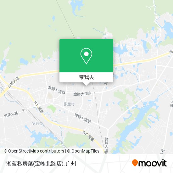 湘蓝私房菜(宝峰北路店)地图
