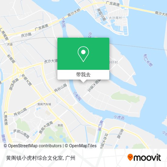 黄阁镇小虎村综合文化室地图