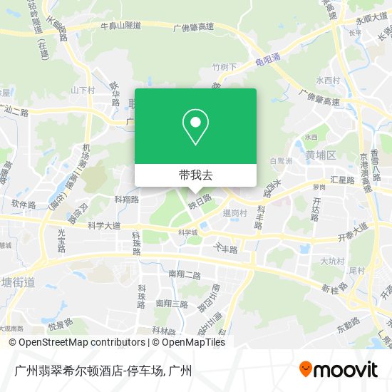 广州翡翠希尔顿酒店-停车场地图