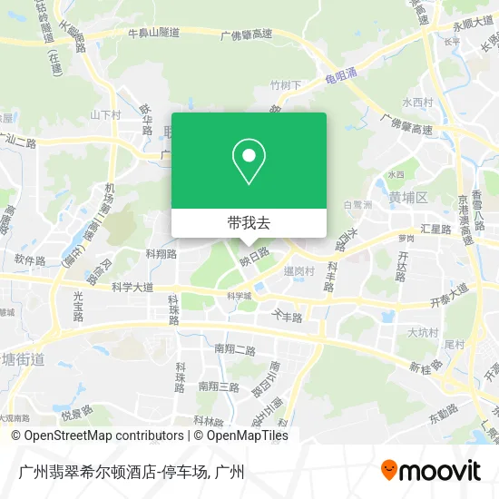 广州翡翠希尔顿酒店-停车场地图