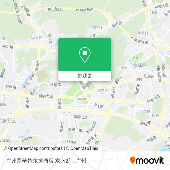 广州翡翠希尔顿酒店-东南2门地图