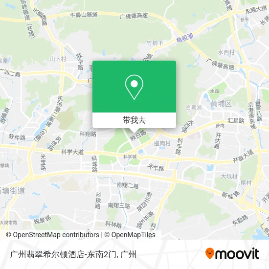广州翡翠希尔顿酒店-东南2门地图