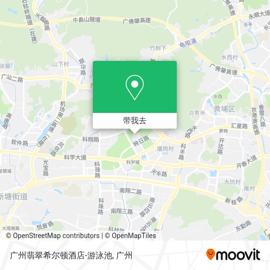 广州翡翠希尔顿酒店-游泳池地图