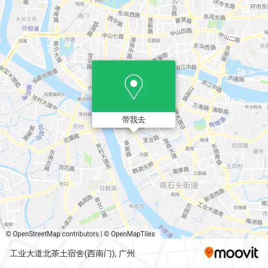 工业大道北茶土宿舍(西南门)地图